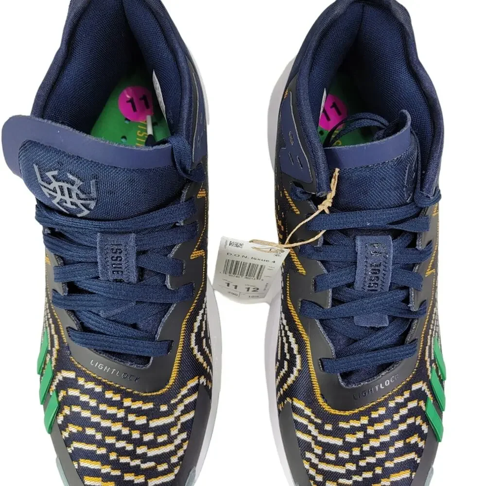 Adidas D.O.N. ISSUE #4, Donovan Mitchell, size 11, Colors Team Navy/